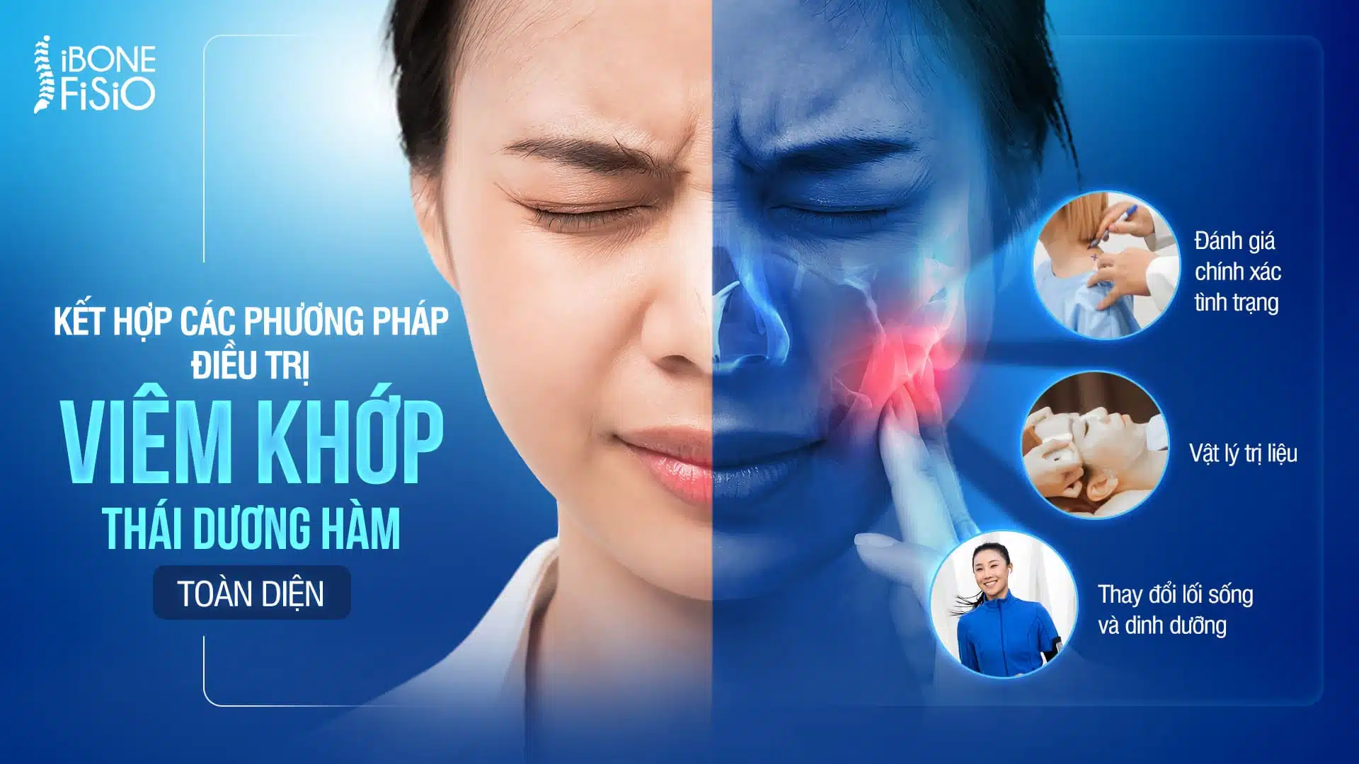 iBone Fisio với phác đồ điều trị viêm khớp thái dương hàm cá nhân hóa độc quyền