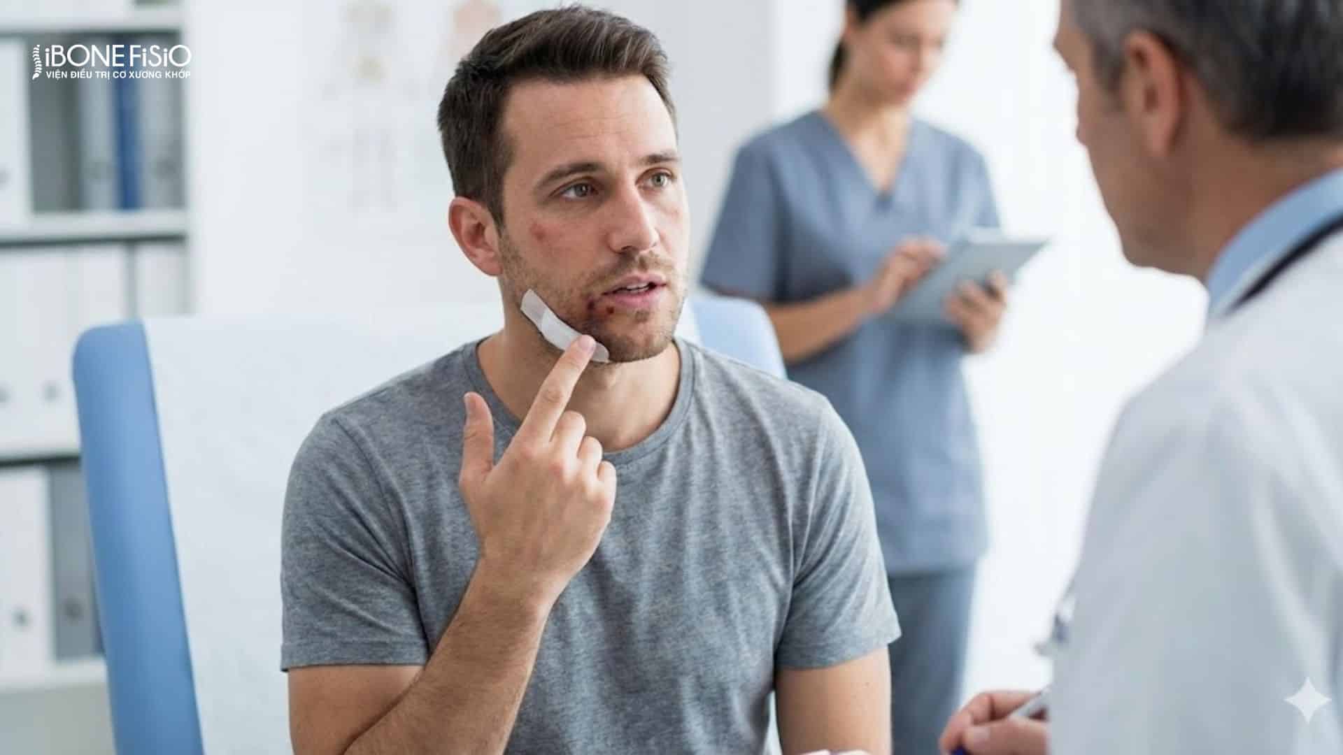 Nguyên nhân xương hàm bị lệch và cách khắc phục hiệu quả 8 Chấn thương làm sai lệch trục xương hàm