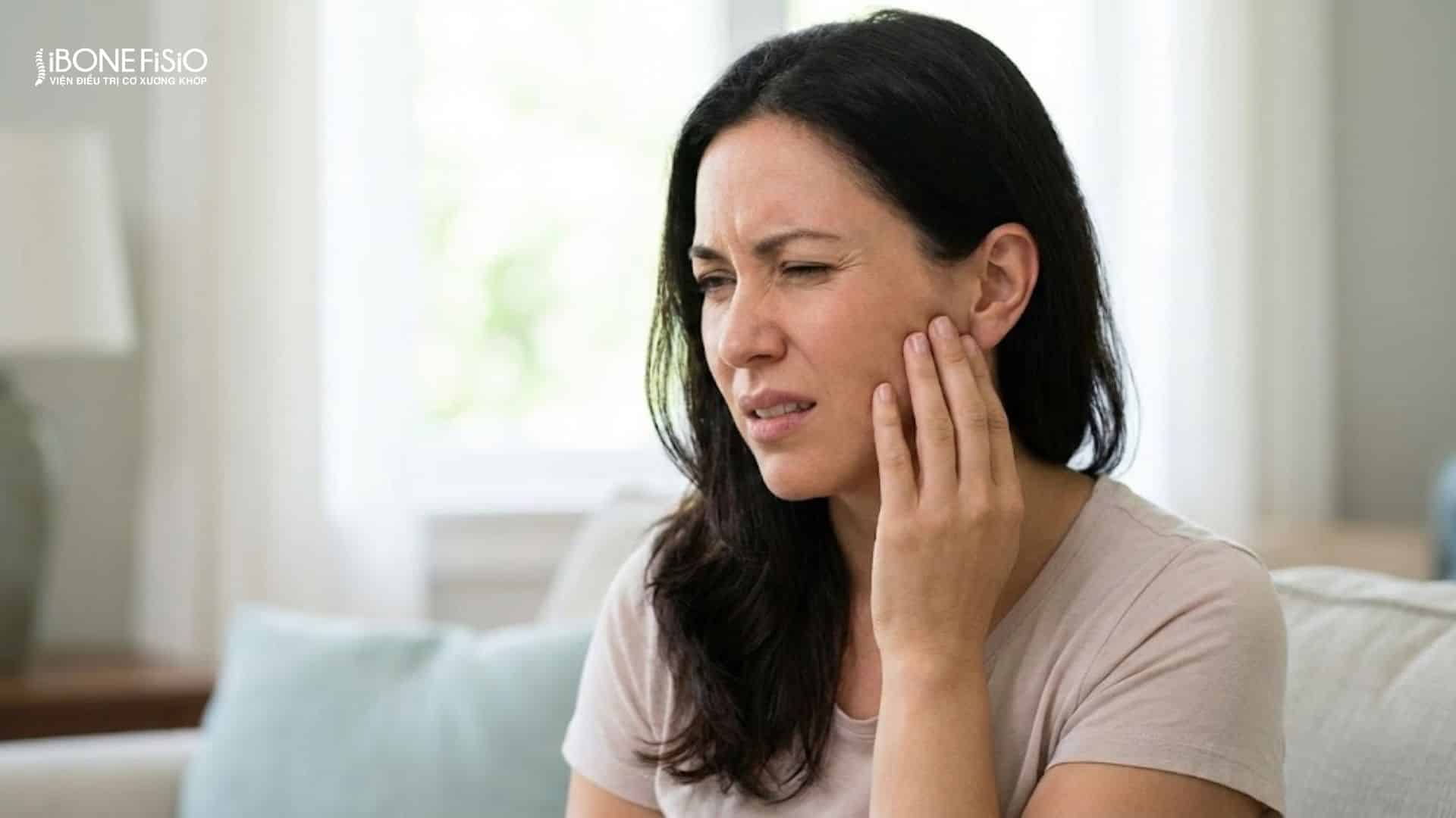 Nguyên nhân xương hàm bị lệch và cách khắc phục hiệu quả 5 Đau khớp thái dương hàm do lệch mặt