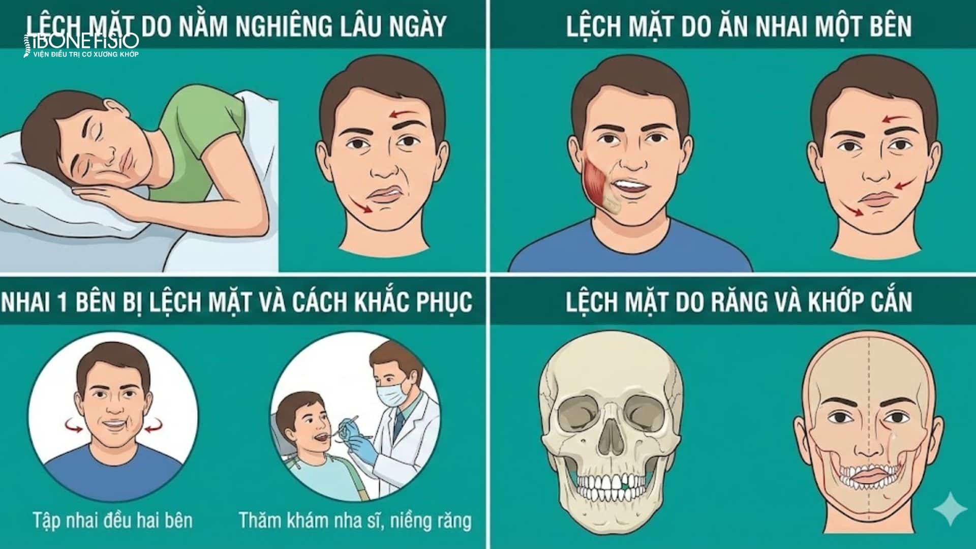 Lệch mặt là gì? Nguyên nhân, dấu hiệu và cách khắc phục hiệu quả 10 Các nguyên nhân gây lệch mặt do thói quen sinh hoạt hằng ngày