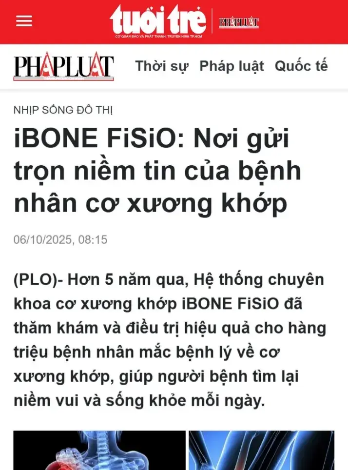 Trang chủ 52 Nơi gửi trọn niềm tin của bệnh nhân cơ xương khớp